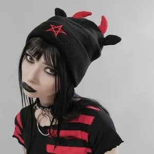 Dolls Kill Black Beanie with Ear Flaps Current Mood Bunny Ears Beanie - Black – Dolls Kill main image 2